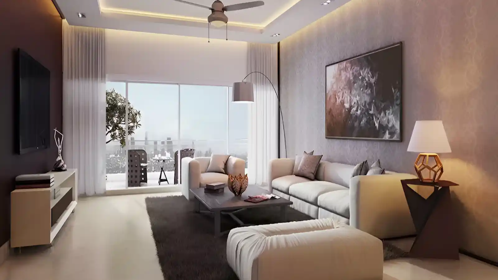 CNTC The Presidential Tower Apartments In Rajajinagar Bangalore-Living-Area